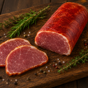 Cinta de lomo ibérica adobada, 500gr