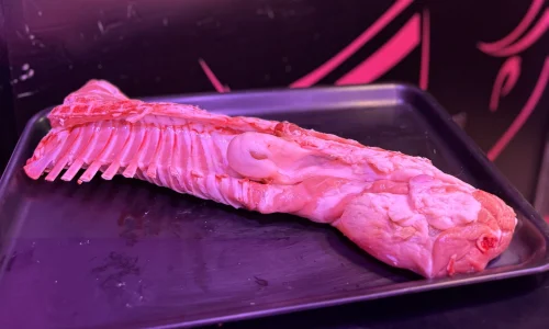 Carre de chuletas de lechal